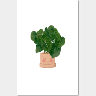 Cute Plant Illustration,  Anthurium Magnificum 4 Posters and Art